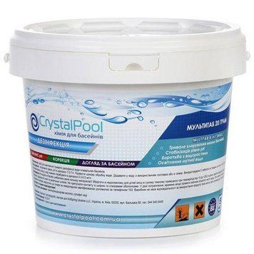 CrystalPool MultiTab 4-in-1 Large, таблетки 200 г, 50 кг 01-01-0066 фото