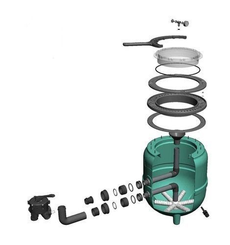 Піщаний фільтр для басейну 615мм, 125кг, PG FILTRONE LLT 02-02-0006 фото