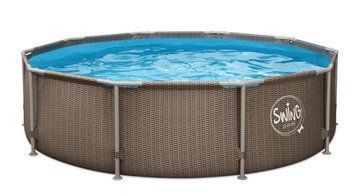 Басейн каркасний 3,66х0,91 м без фільтру, AZURO SWING Wicker design 02-0014 фото